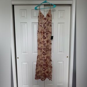 Lulu's Nude Elegant Dress